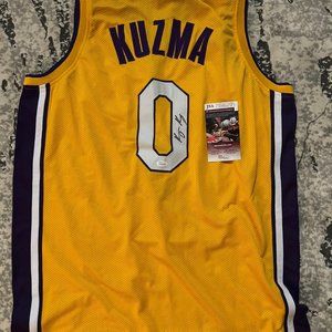 Kyle Kuzma Autographed Lakers Jersey with JSA Authentication